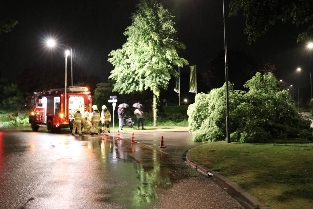 Veel stormschades in midden Nederland