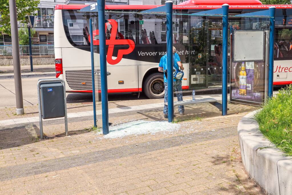 Ruiten bushokjes vernield