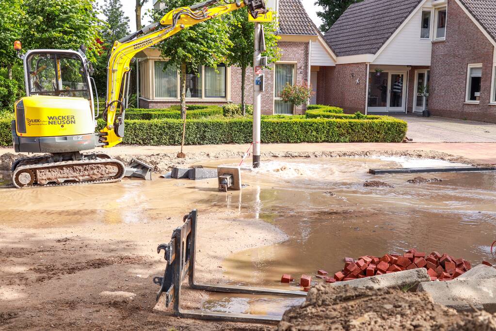 Waterballet na graafwerkzaamheden