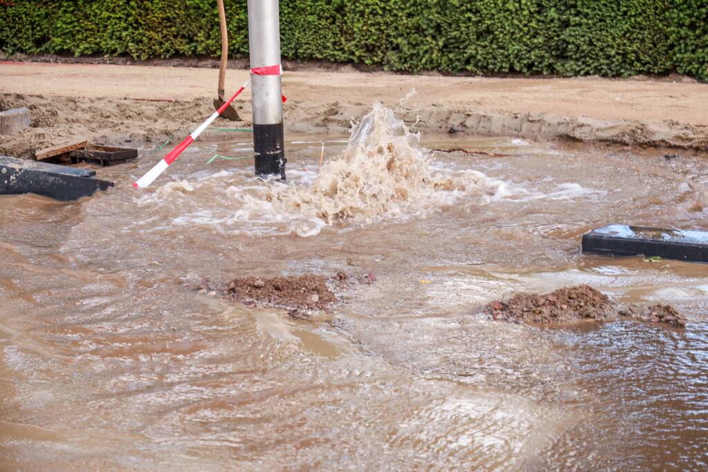 Waterballet na graafwerkzaamheden