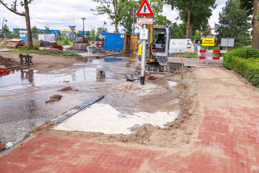 Waterballet na graafwerkzaamheden