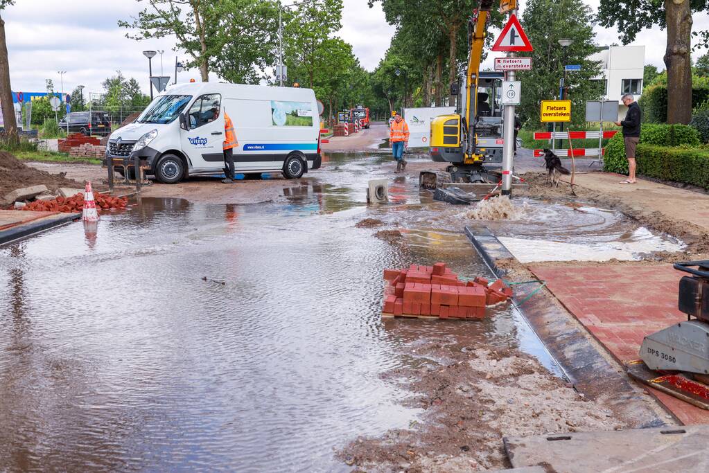Waterballet na graafwerkzaamheden