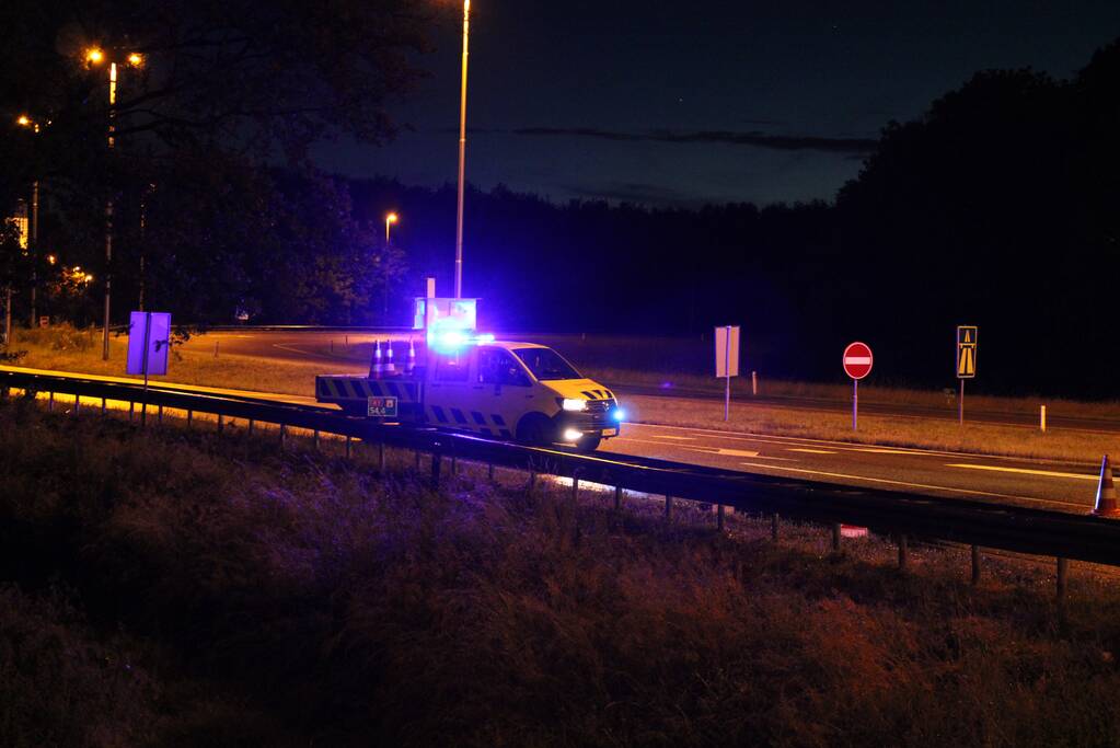 Opnieuw auto uit de bocht gevlogen
