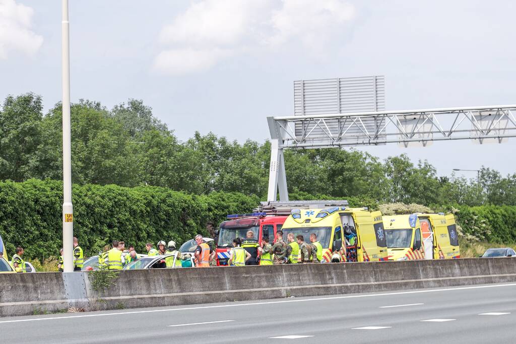 Meerdere gewonden bij ongeval snelweg