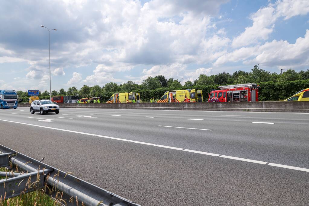 Meerdere gewonden bij ongeval snelweg