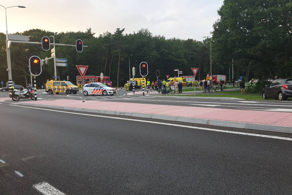 Zeer ernstige ongeval tussen twee voertuigen