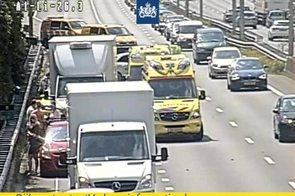 Lange files na ernstig ongeval