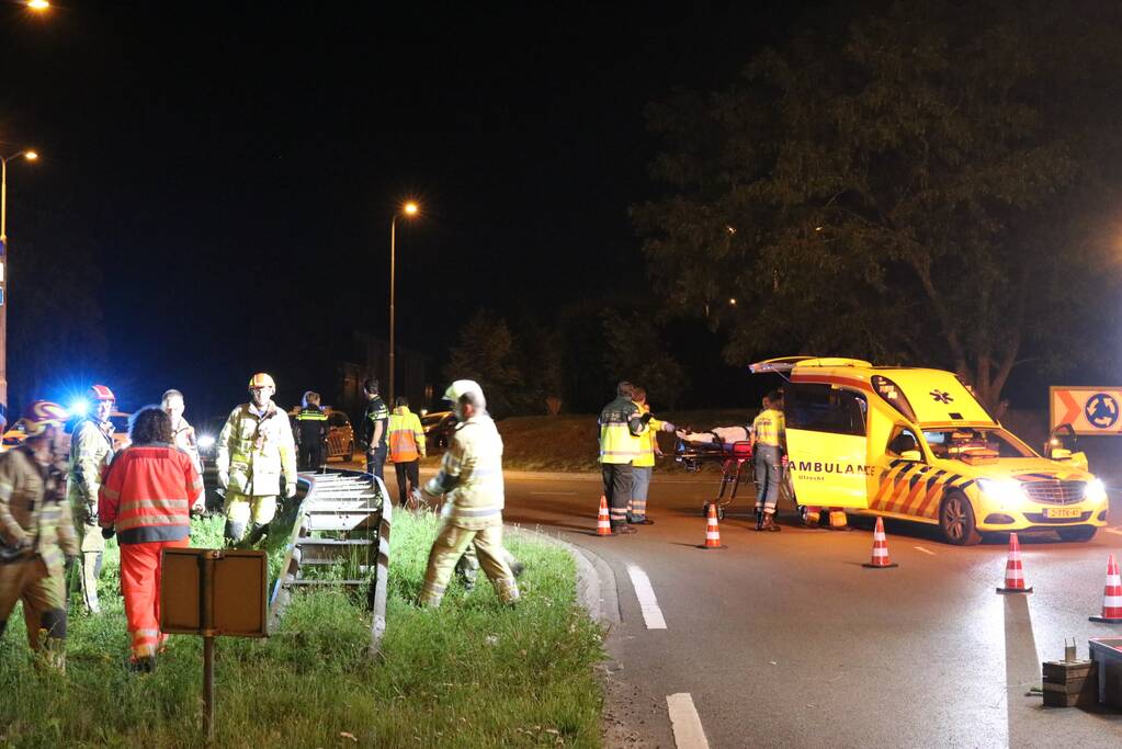 Bestuurder zwaargewond na lancering