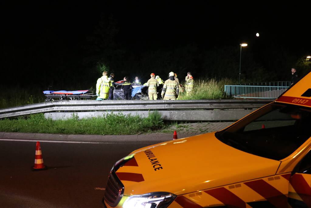 Bestuurder zwaargewond na lancering