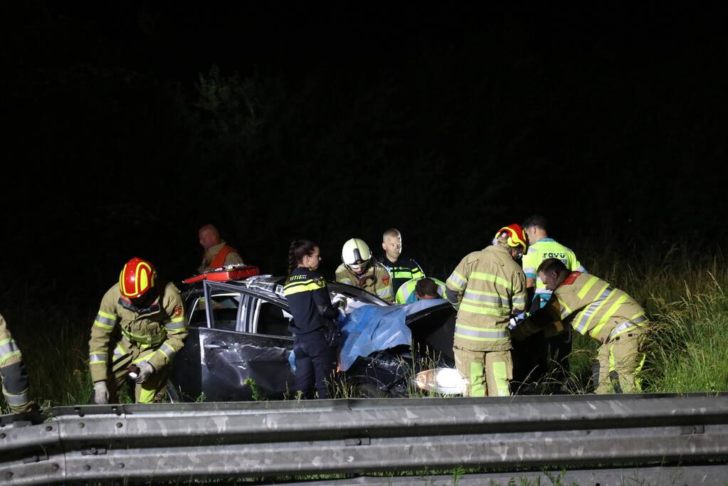 Bestuurder zwaargewond na lancering