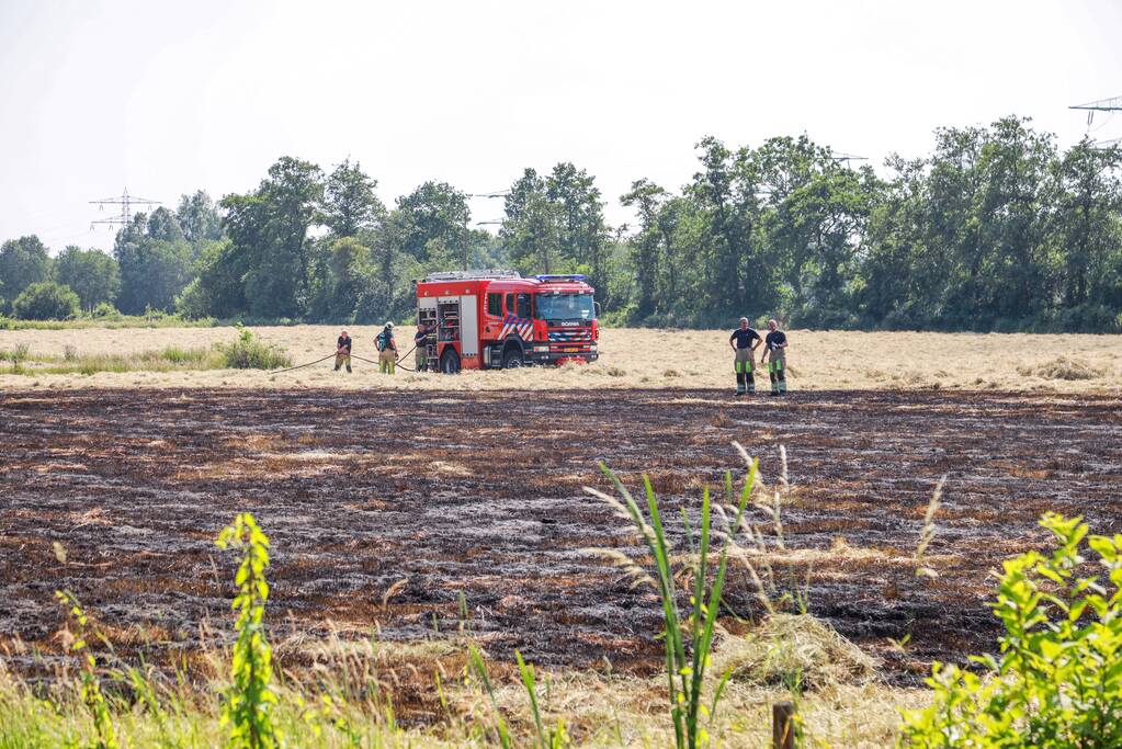 Meters grasland in brand