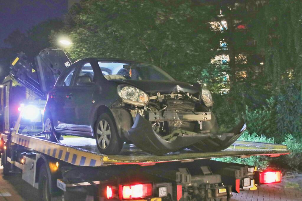 Auto total loss na uitwijkmanoeuvre