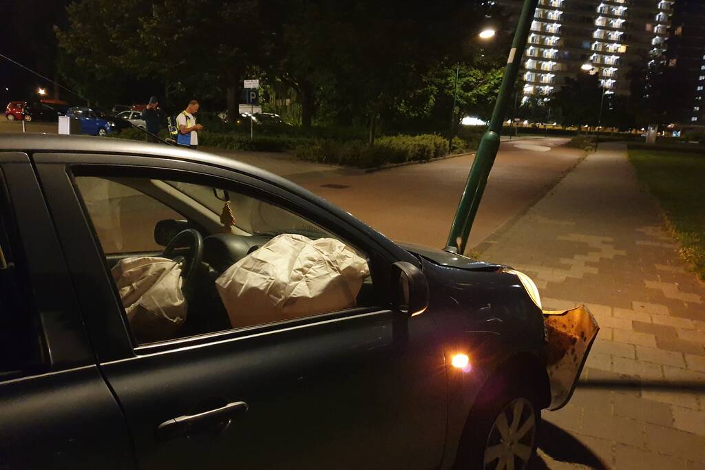 Auto total loss na uitwijkmanoeuvre