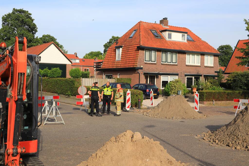 Gaslekkage bij graafwerkzaamheden