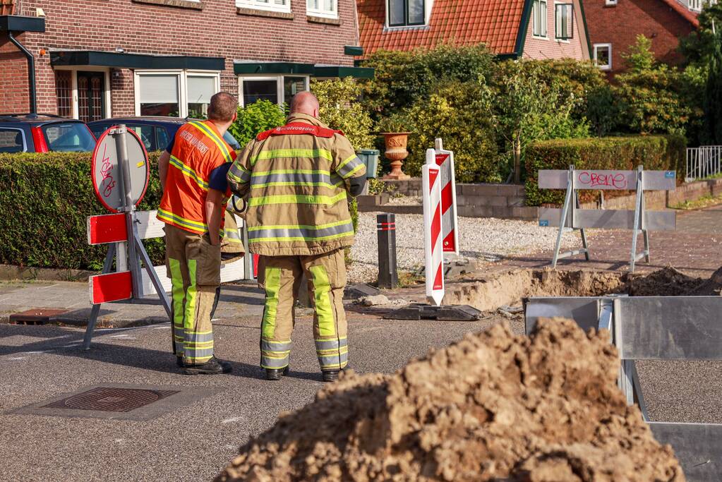 Gaslekkage bij graafwerkzaamheden