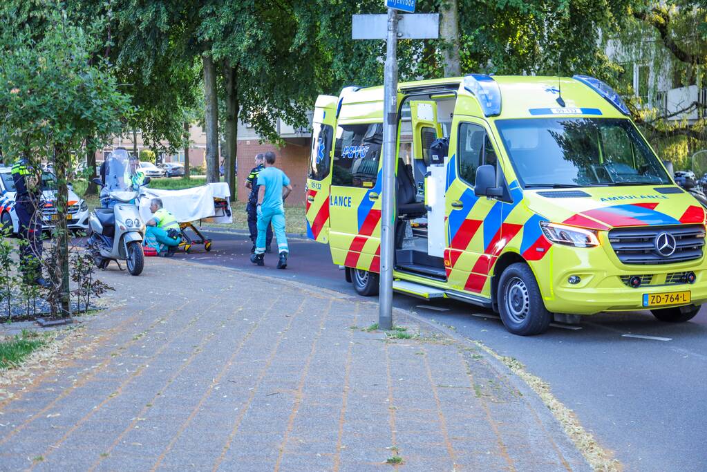 Scooterrijder gewond bij eenzijdig ongeval