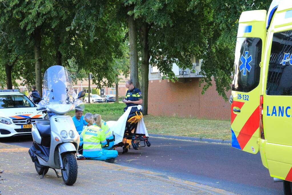 Scooterrijder gewond bij eenzijdig ongeval