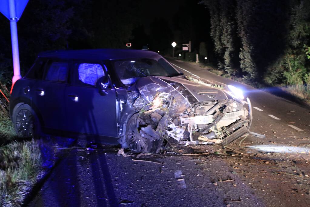 Bestuurder vlucht na crash
