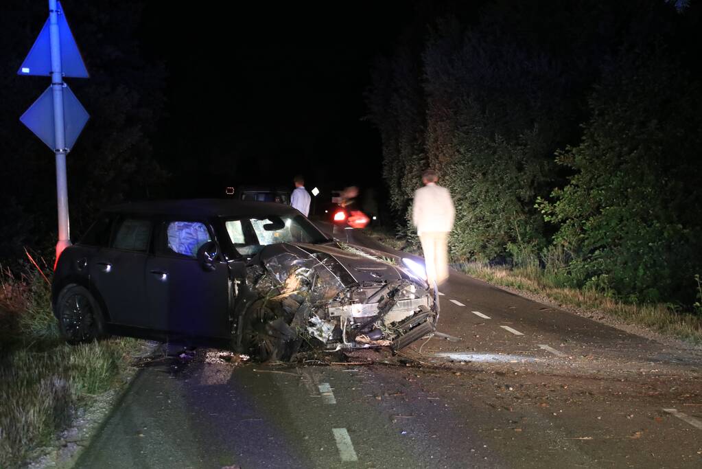 Bestuurder vlucht na crash