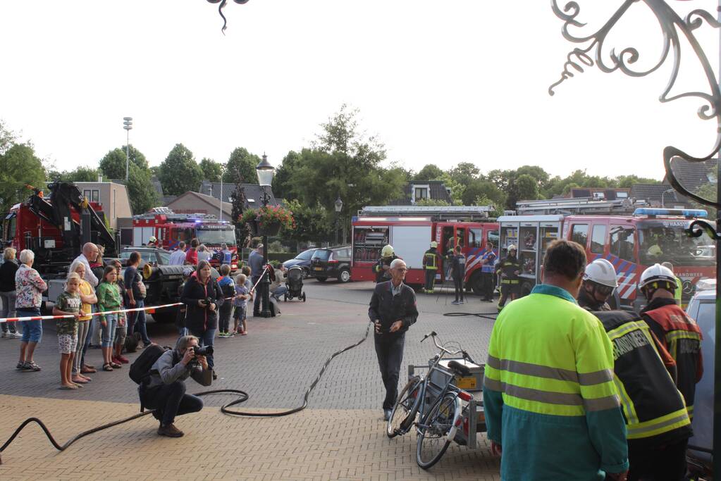 Grote brandweeroefening