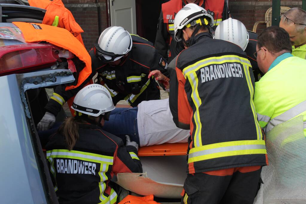 Grote brandweeroefening