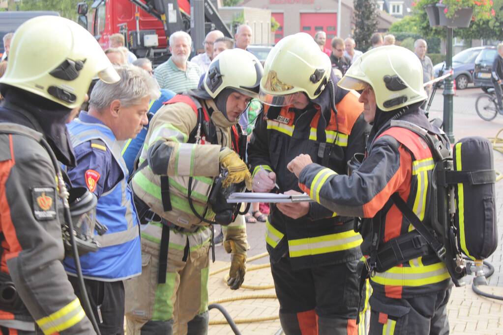 Grote brandweeroefening