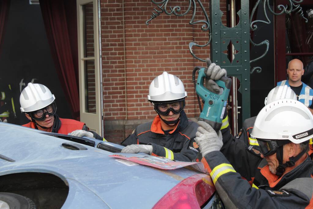 Grote brandweeroefening