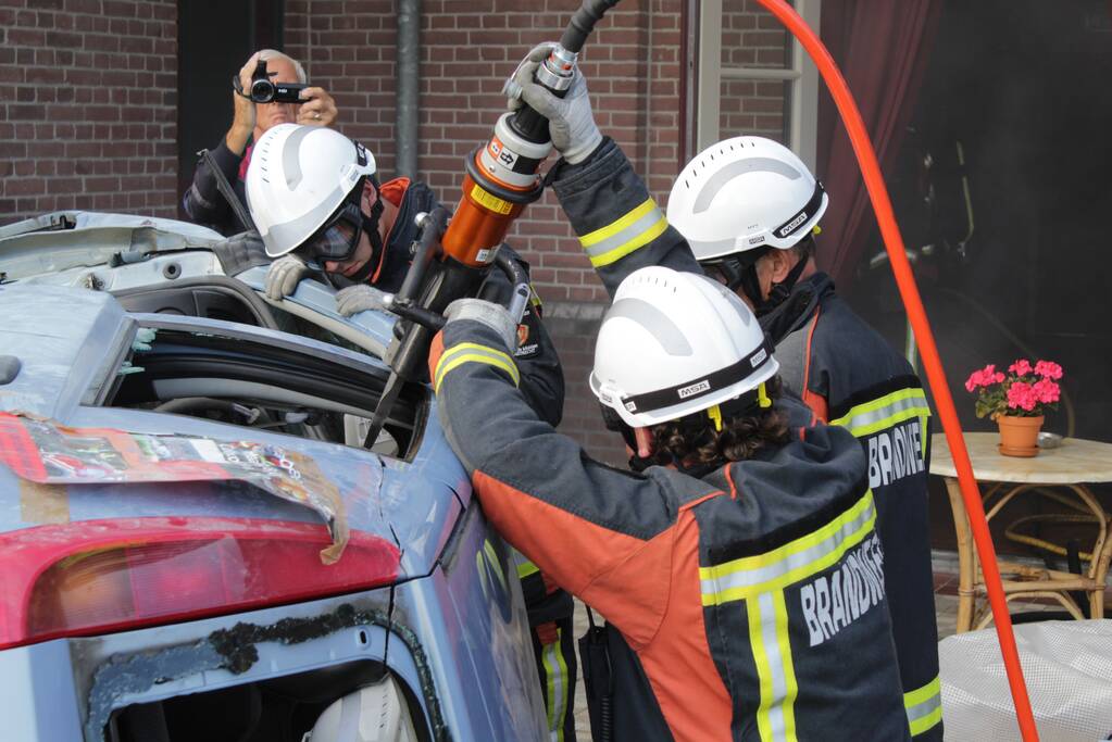 Grote brandweeroefening