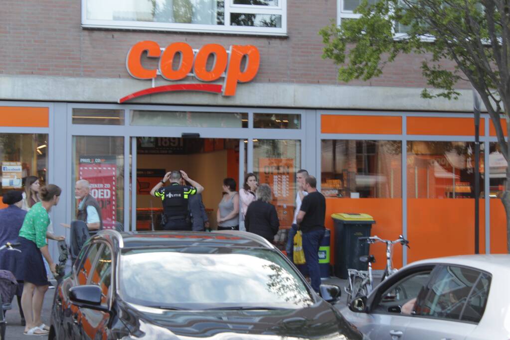 Overval op supermarkt Coop