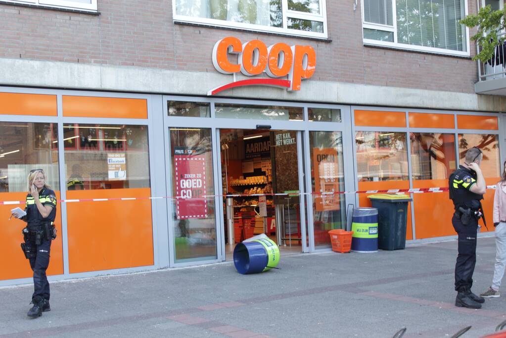 Overval op supermarkt Coop