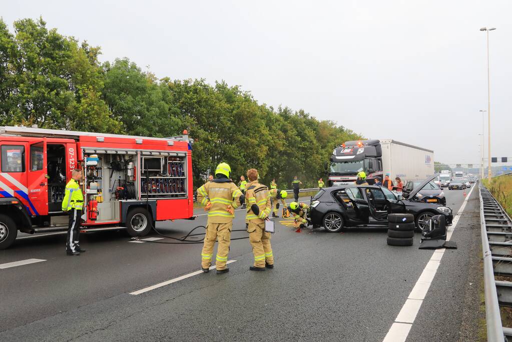 Knooppunt Hoevelaken dicht na ongeval