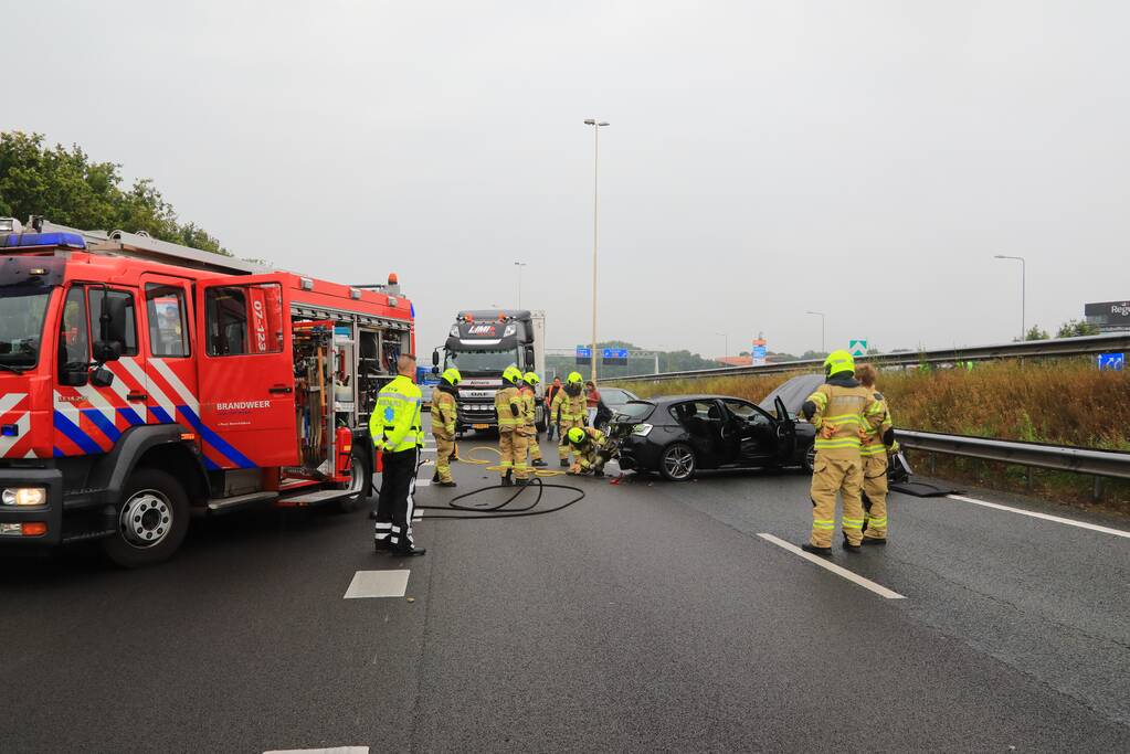 Knooppunt Hoevelaken dicht na ongeval