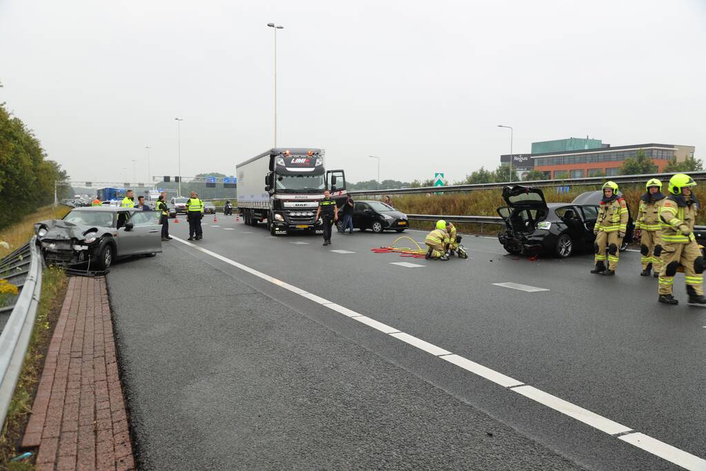 Knooppunt Hoevelaken dicht na ongeval