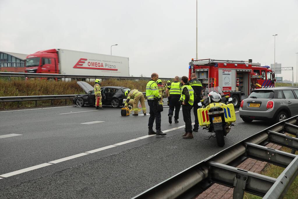 Knooppunt Hoevelaken dicht na ongeval