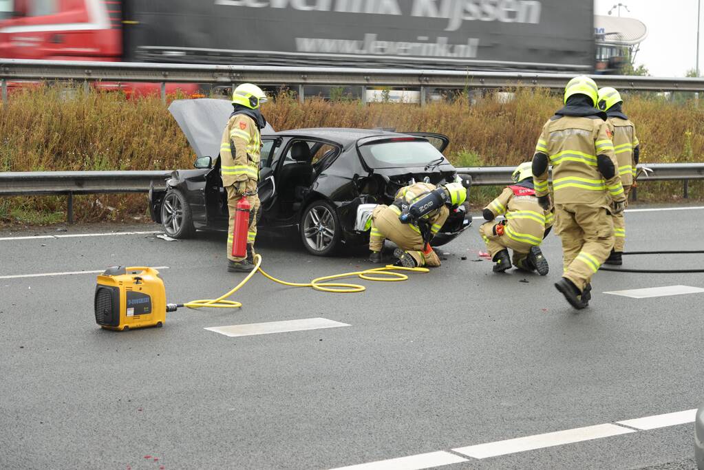 Knooppunt Hoevelaken dicht na ongeval