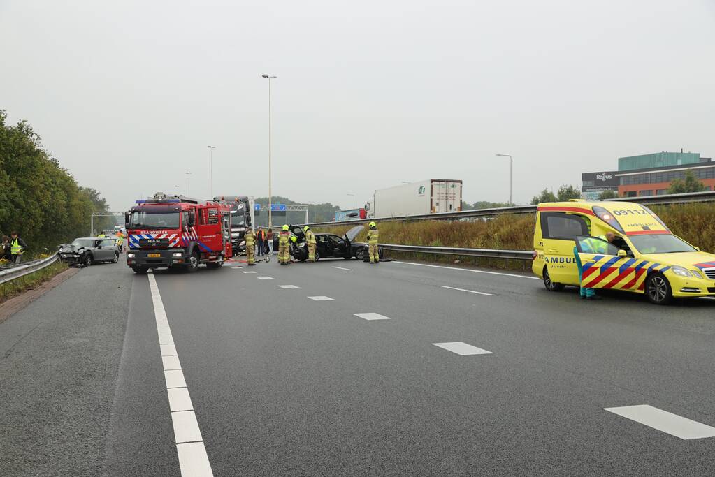 Knooppunt Hoevelaken dicht na ongeval