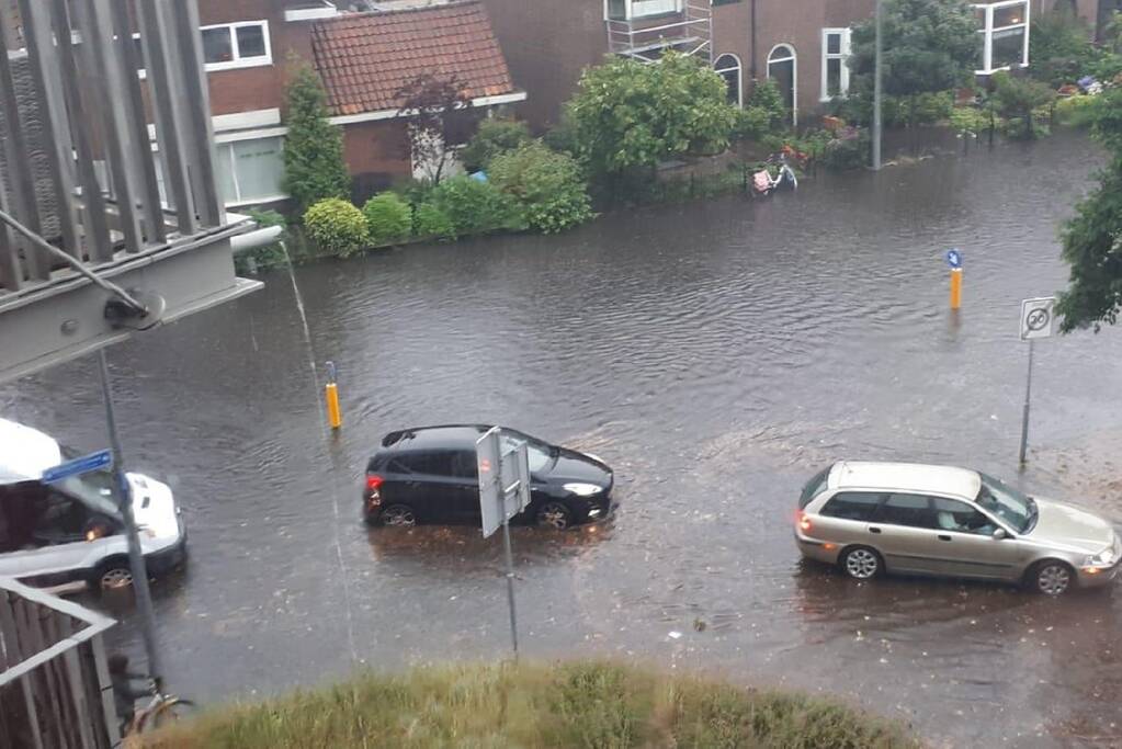 Fikse wateroverlast in mediastad door regenbuien