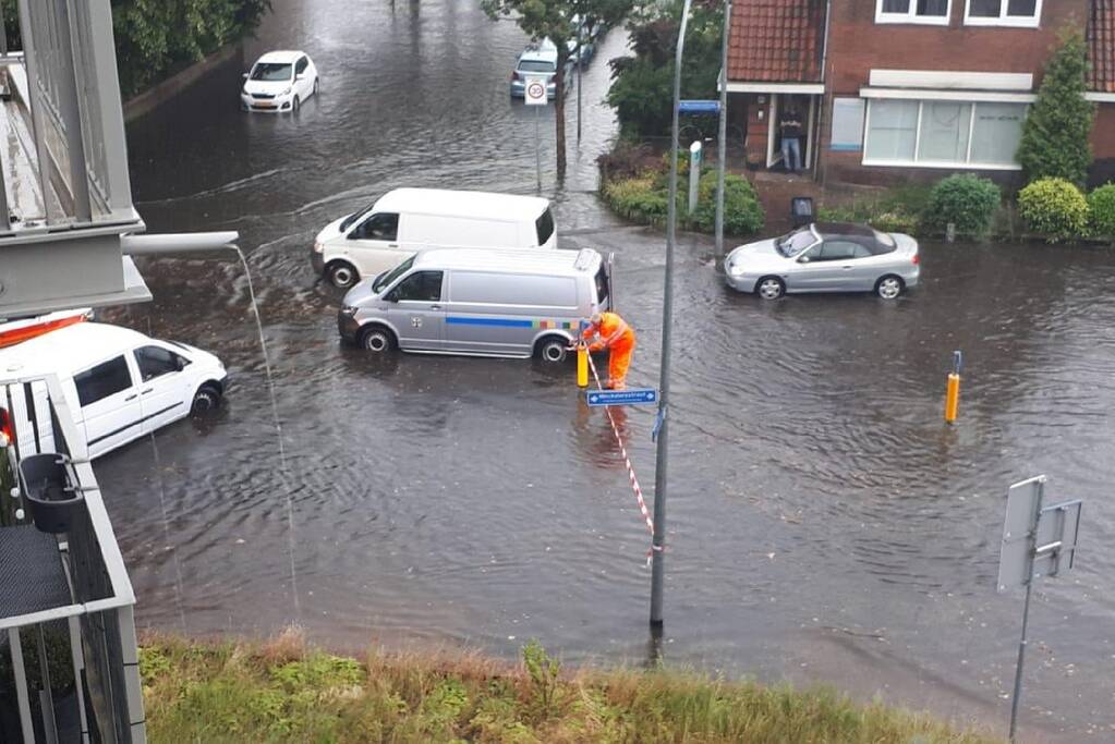 Fikse wateroverlast in mediastad door regenbuien