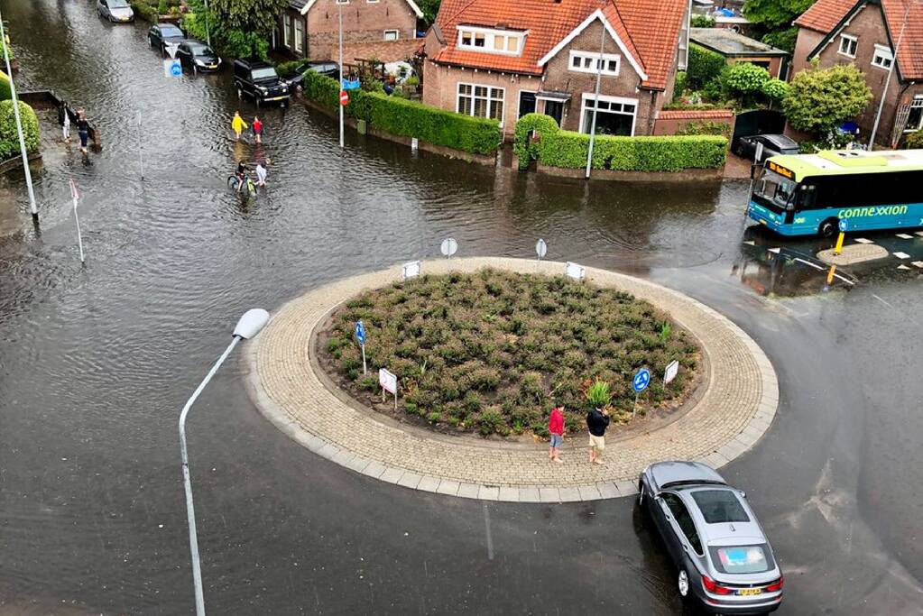 Fikse wateroverlast in mediastad door regenbuien