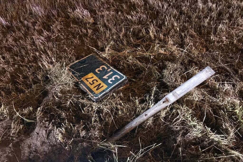 Automobilist gewond na eenzijdig ongeval