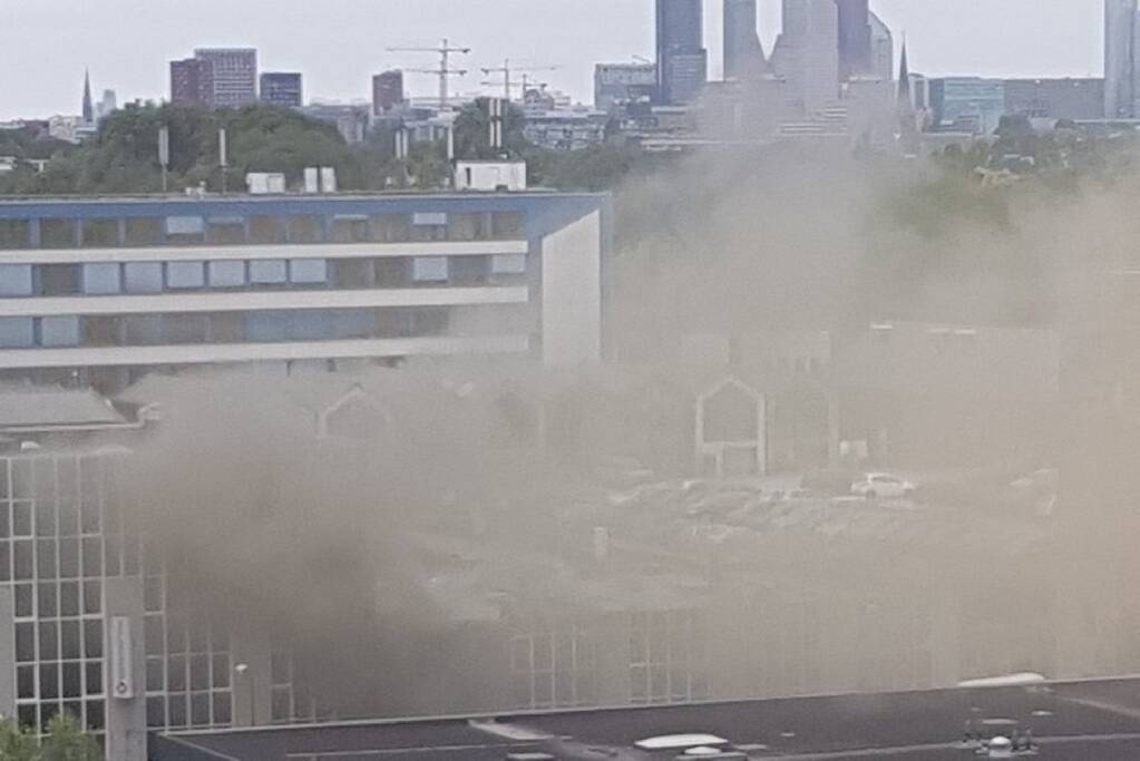 Grote brand in kantoorpand