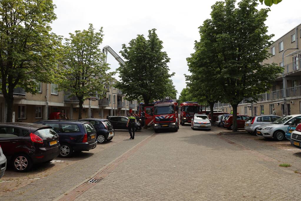 Uitslaande brand in slaapkamer