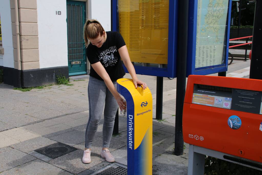Gratis drinkwaterpunt op station