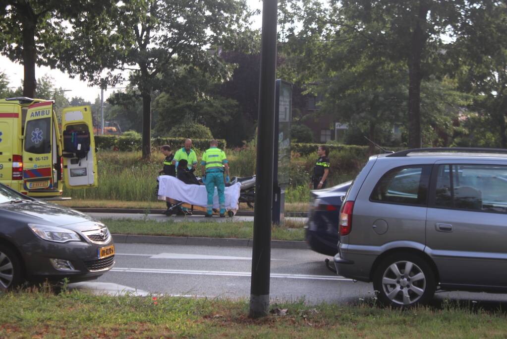 Scooterrijder gewond na valpartij