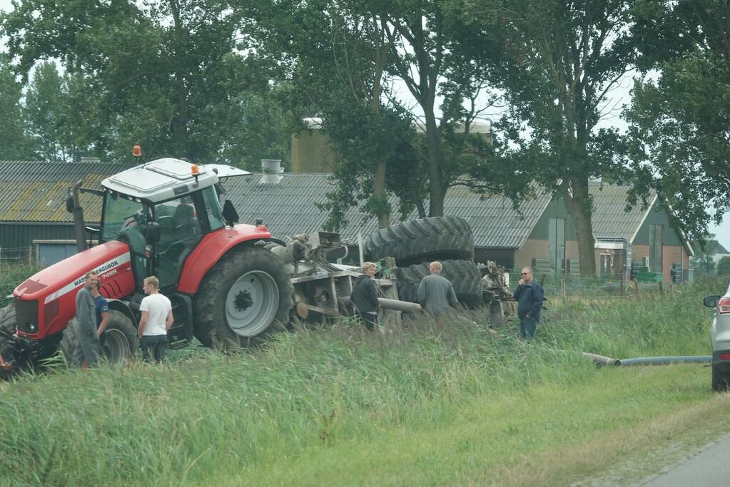 Giertank kantelt in weiland