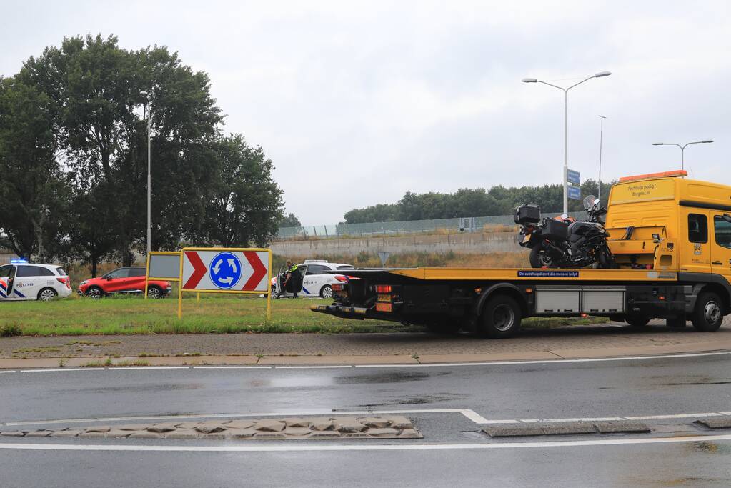 Motorrijder gewond bij ongeval