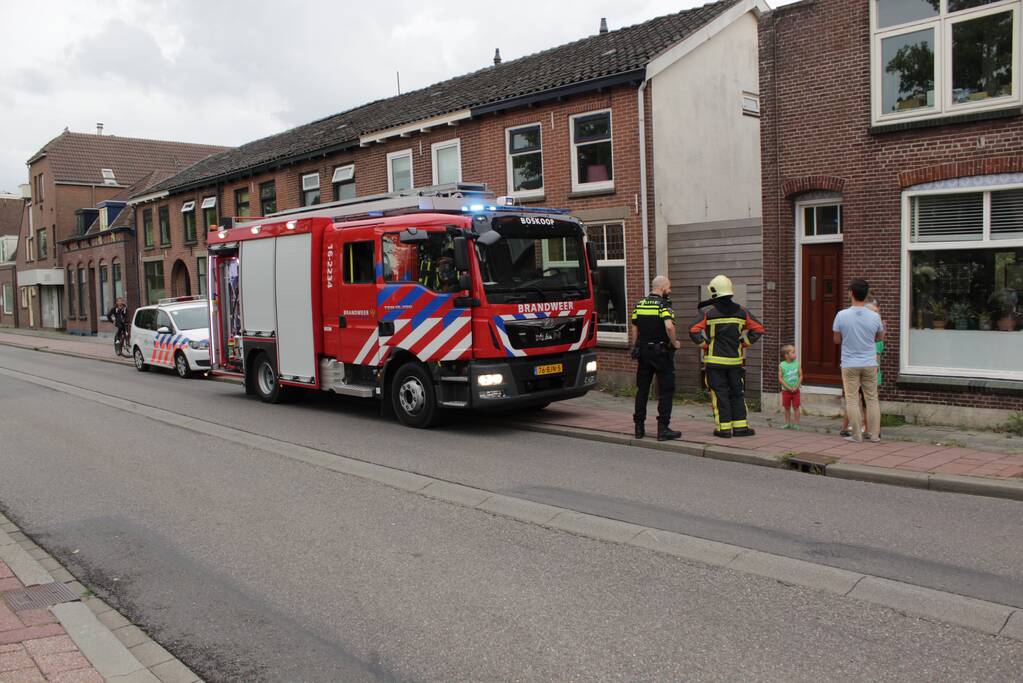 Brand in meterkast voor de hoofdzekering