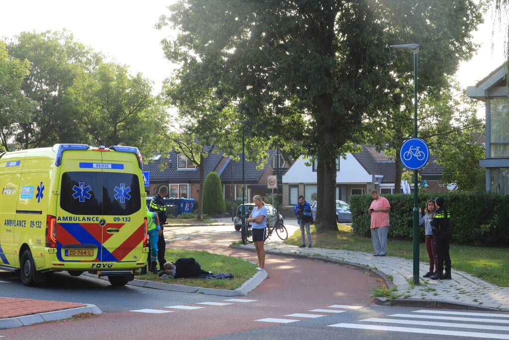 Overstekende mountainbiker aangereden