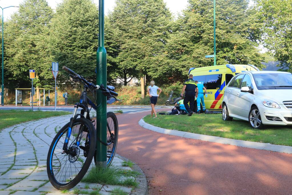 Overstekende mountainbiker aangereden