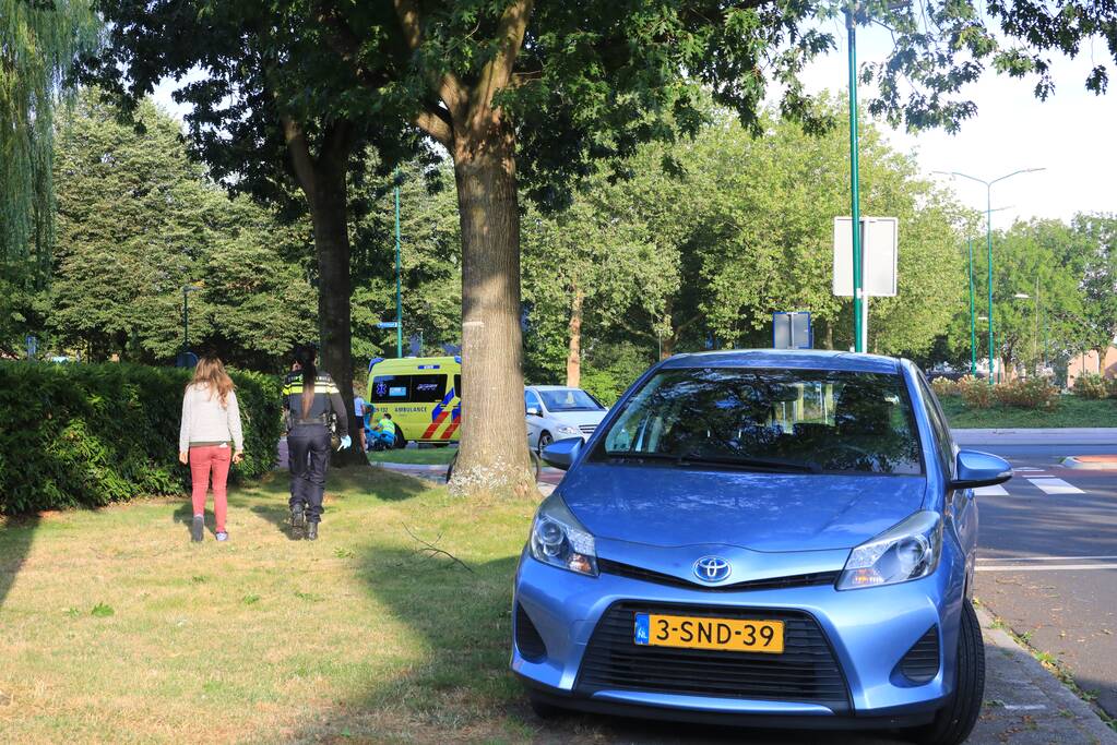 Overstekende mountainbiker aangereden